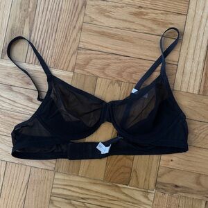 Gap Body Black Sheer Underwire Bra